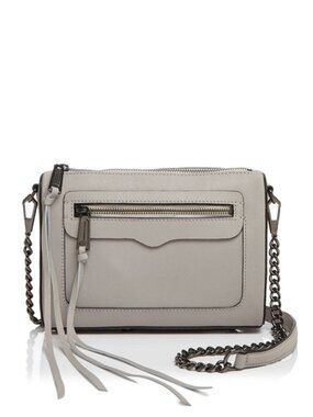 Rebecca Minkoff Avery Taupe Leather Crossbody Bag